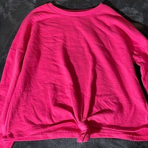 Pink Knotted Sweathsirt